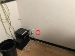 名古屋市東区の店舗様にて200Ｖコンセントの増設電気工事