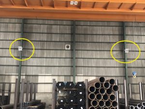 名古屋市港区の工場にて水銀灯取替に伴うブレーカー交換電気工事