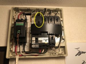 名古屋市中川区のマンションにてブレーカーの取替電気工事